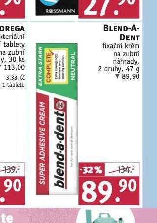 Rossmann Blend a dent fixační krém nabídka