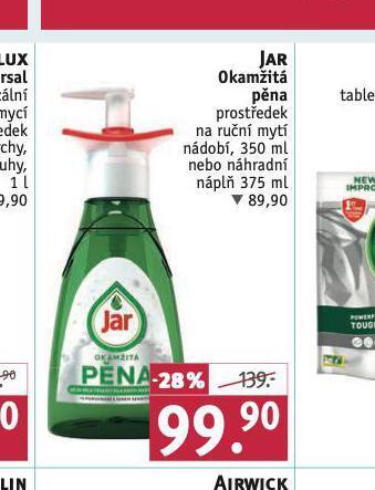 Rossmann Jar okamžitá pěna nabídka