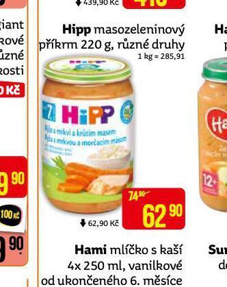 Teta Hipp masozeleninový příkrm nabídka