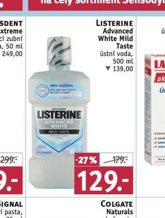 Rossmann Listerine ústní voda nabídka