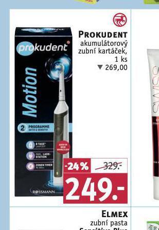 Rossmann Prokudent akumulátorový zubní kartáček nabídka