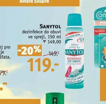 Rossmann Sanytol dezinfekce do obovi nabídka