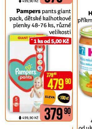 Teta Pampers dětské plenky nabídka