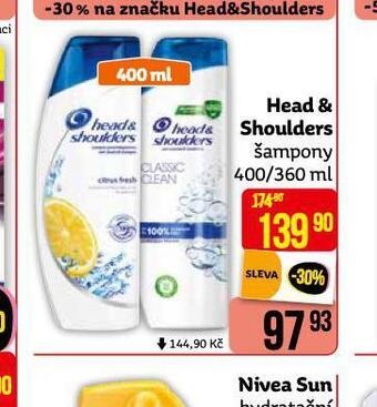 Teta Head&shoulders šampon nabídka