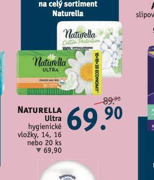 Rossmann Naturella ultra hygienické vložky nabídka