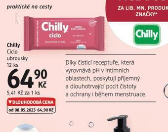 dm drogerie Chilly cicio ubrousky nabídka