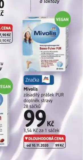 dm drogerie Mivolis zásaditý prášek pur nabídka