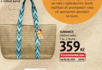 dm drogerie Sundance plážová taška nabídka