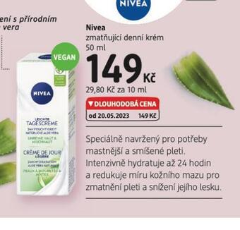 dm drogerie Nivea zmatňující denní krém nabídka