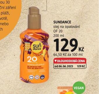 dm drogerie Sundance olej na opalování of 20 nabídka