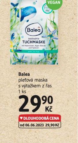 dm drogerie Balea pleťová maska nabídka