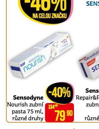 Teta Sensodyne nourish zubní pasta nabídka