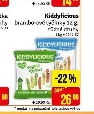 Teta Kiddylicious bramborové tyčinky nabídka