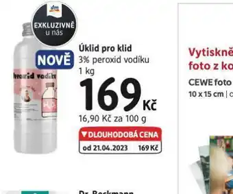 dm drogerie Úklid pro klid 3% peroxid vodíku nabídka