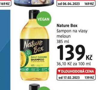 dm drogerie Nature box šampon nabídka