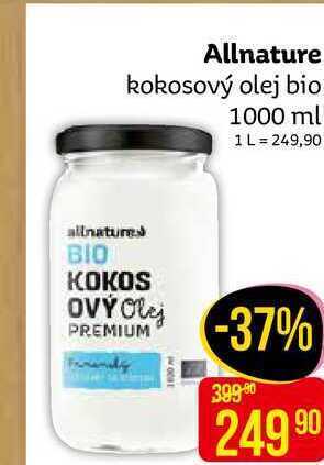 Teta Allnature kokosový olej bio 1000 ml nabídka