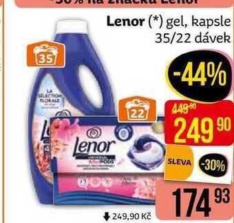 Teta Lenor prací kapsle 22 dávek, vybrané druhy nabídka