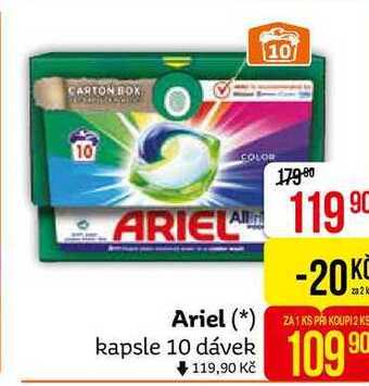 Teta Ariel gelové kapsle 10 dávek, vybrané druhy nabídka
