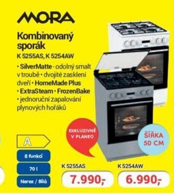Planeo Elektro MORA Kombinovaný sporák K 5255AS, K 5254AW nabídka