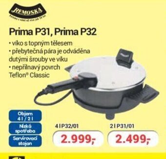 Planeo Elektro Prima P31, Prima P32 nabídka