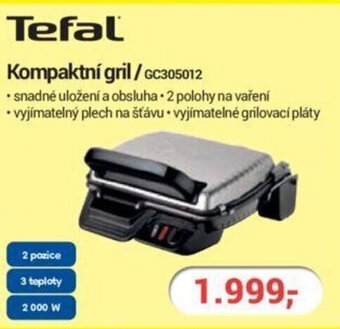 Planeo Elektro Tefal Kompaktní gril/GC305012 nabídka