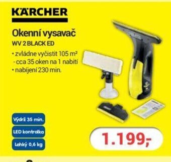 KÄRCHER Okenní vysavač WV 2 BLACK ED