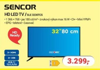 Planeo Elektro SENCOR HD LED TV/SLE 3230TCS nabídka
