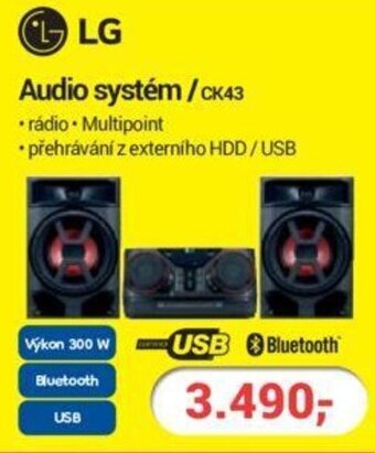Planeo Elektro LG Audio systém / CK43 nabídka
