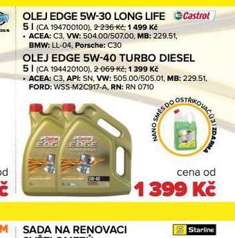Auto Kelly Motorový olej edge 5w-30 long life nabídka