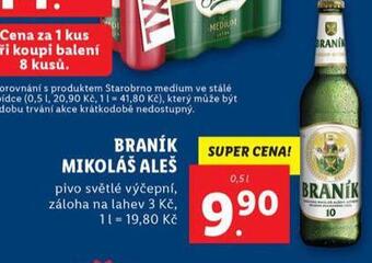 Lidl Pivo braník mikoláš aleš nabídka