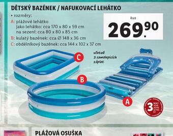 Lidl Nafukovací lehátko nabídka