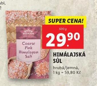 Lidl Himalajská sůl nabídka