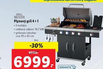 Lidl Plynový gril 4+1 nabídka