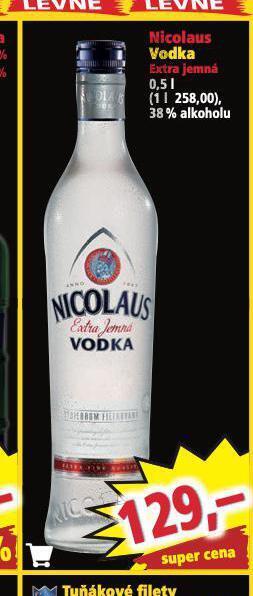 Norma Nicolaus vodka nabídka
