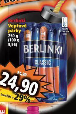 Norma Vepřové párky nabídka