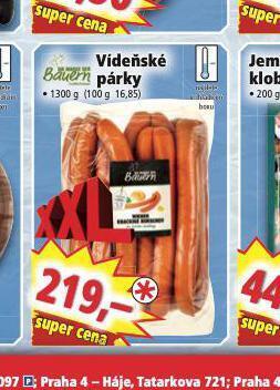 Norma Vídeňské párky nabídka