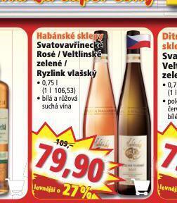 Norma Habánskés klepy ryzlink vlašský nabídka