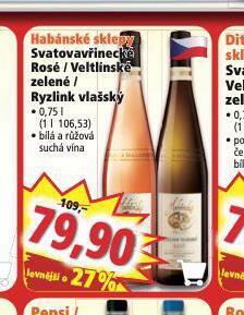 Norma Habánské sklepy veltínské zelené nabídka