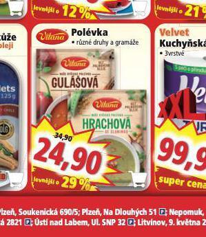 Norma Vitana polévka nabídka