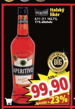 Norma Aperitivo italský likér nabídka
