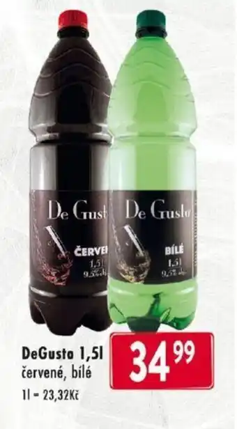 DeGusto 1,51 červené, bílé