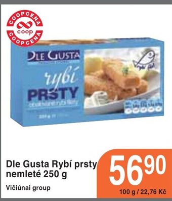 Coop hb Dle Gusta Rybí prsty nemleté 250 g nabídka