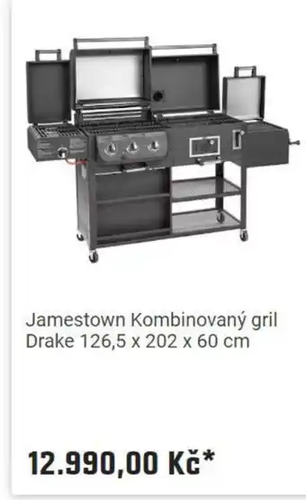 OBI Jamestown Kombinovaný gril Drake 126,5 x 202 x 60 cm nabídka