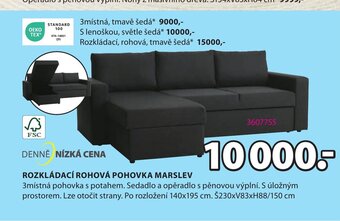 JYSK ROZKLÁDACÍ ROHOVÁ POHOVKA MARSLEV nabídka