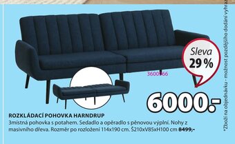 JYSK ROZKLÁDACÍ POHOVKA HARNDRUP nabídka