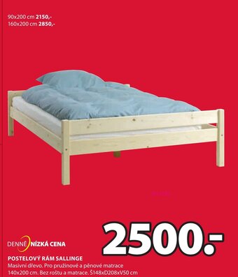JYSK POSTELOVÝ RÁM SALLINGE nabídka