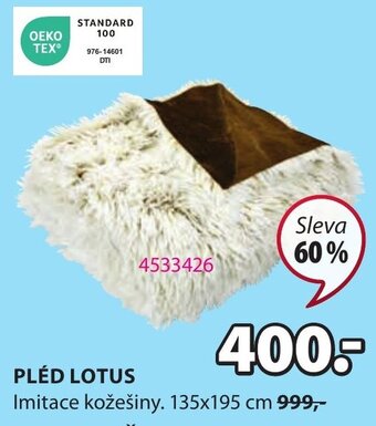JYSK PLÉD LOTUS nabídka