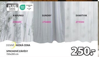JYSK SPRCHOVÉ ZÁVĚSY 150x200 cm nabídka