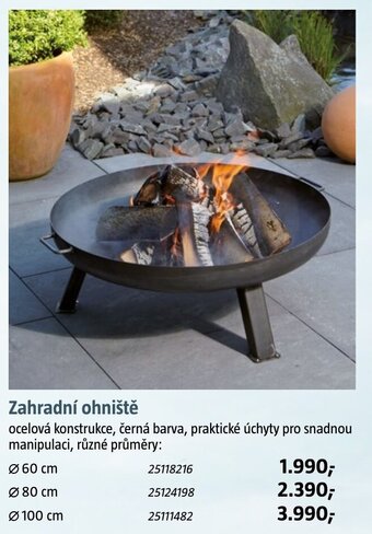 Bauhaus Zahradní ohniště nabídka