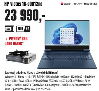 COMFOR HP Victus 16-d0012nc nabídka